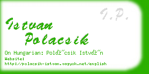 istvan polacsik business card